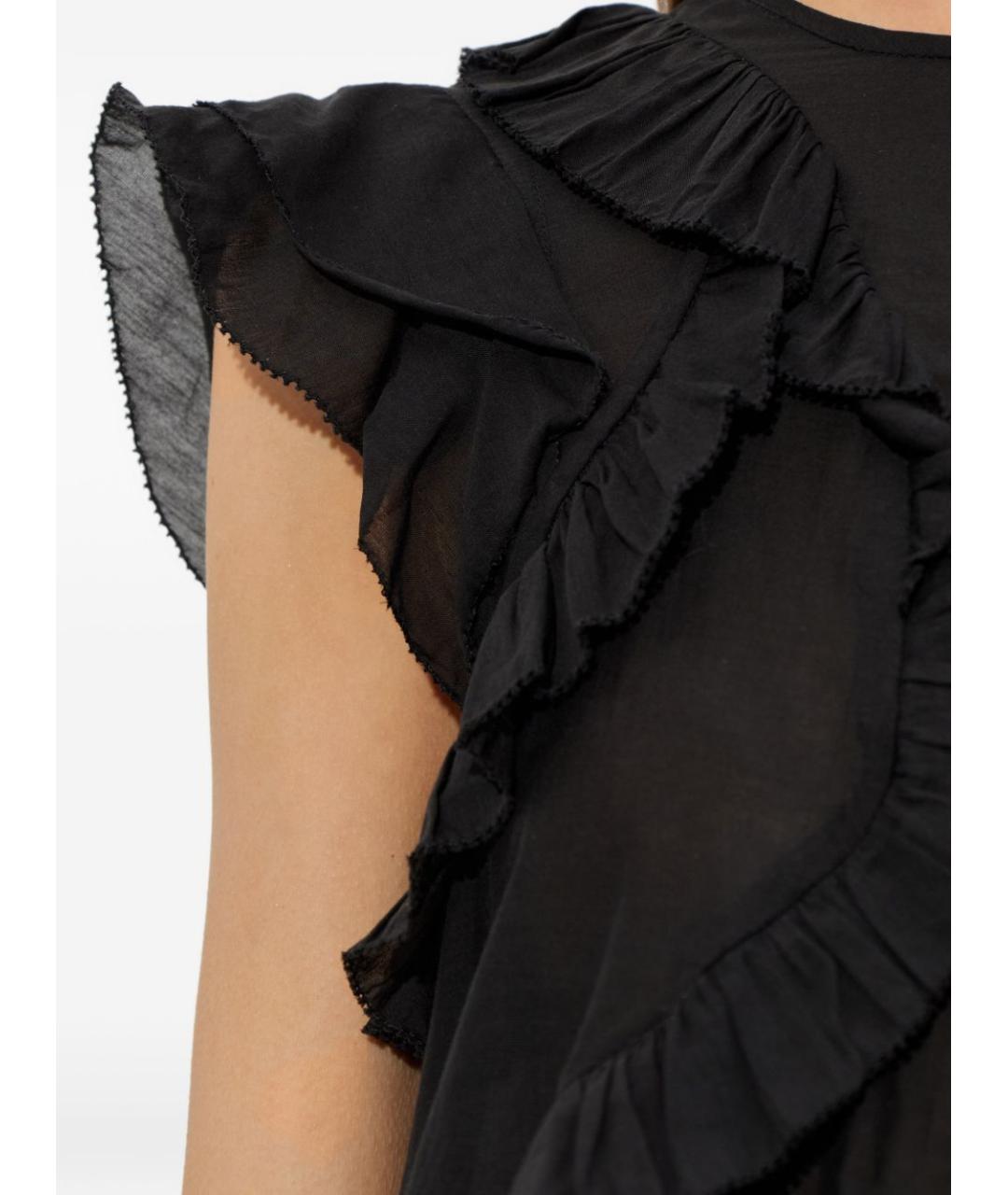 ISABEL MARANT ETOILE Черная хлопковая майка, фото 5