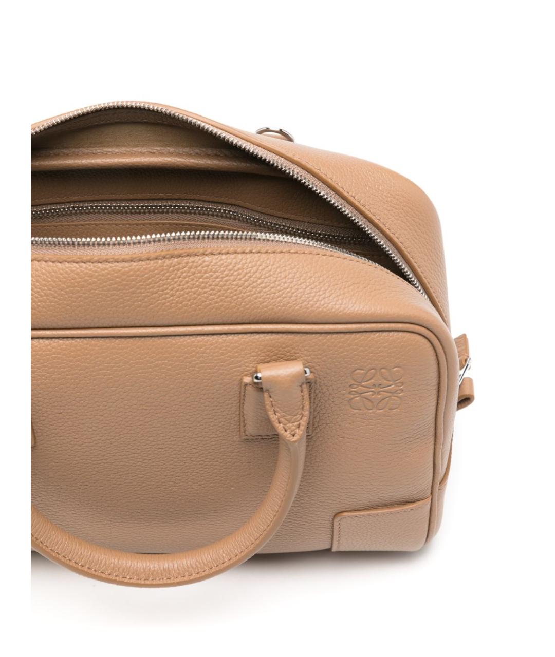 LOEWE Бежевая кожаная сумка тоут, фото 4