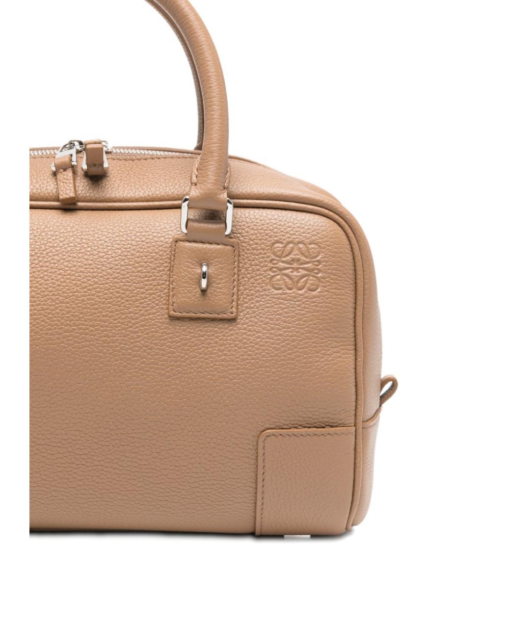 LOEWE Бежевая кожаная сумка тоут, фото 3