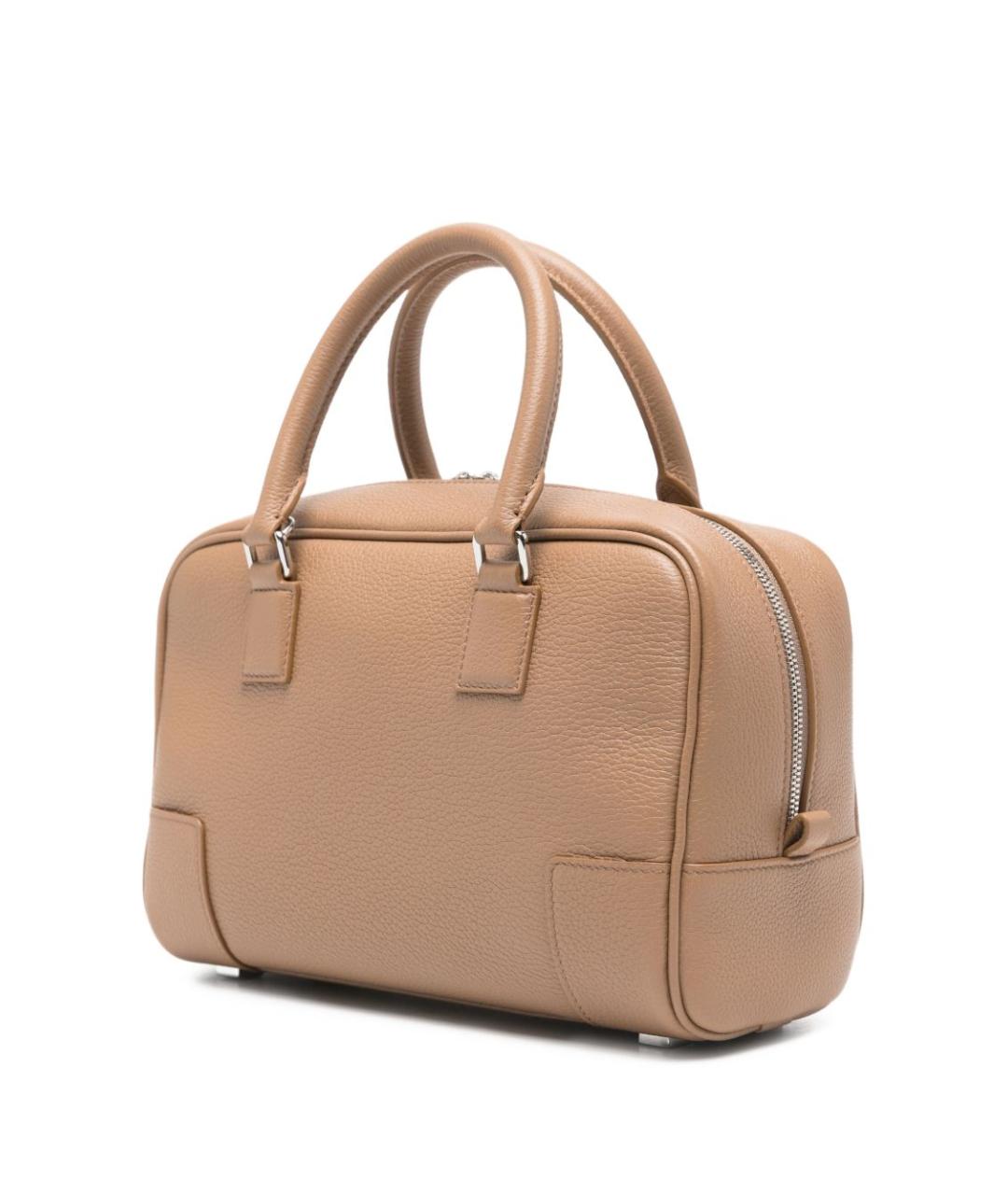 LOEWE Бежевая кожаная сумка тоут, фото 5