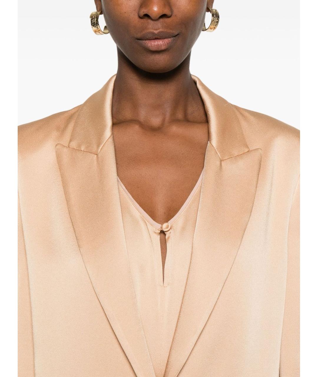 FORTE FORTE Бежевый жакет/пиджак, фото 4