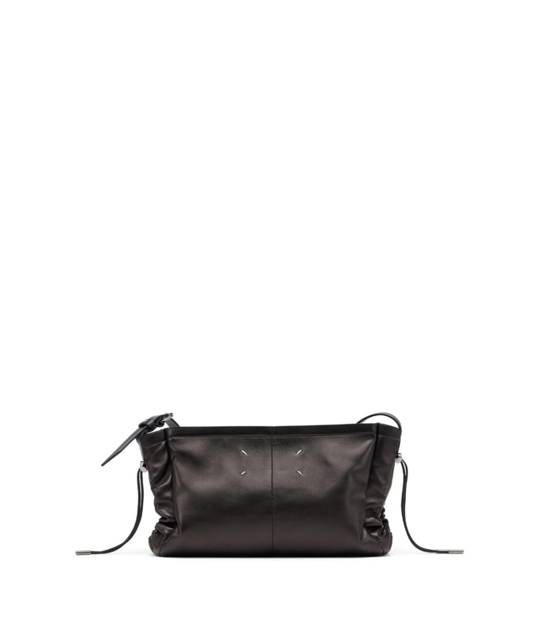 MAISON MARGIELA Черная кожаная сумка через плечо, фото 5