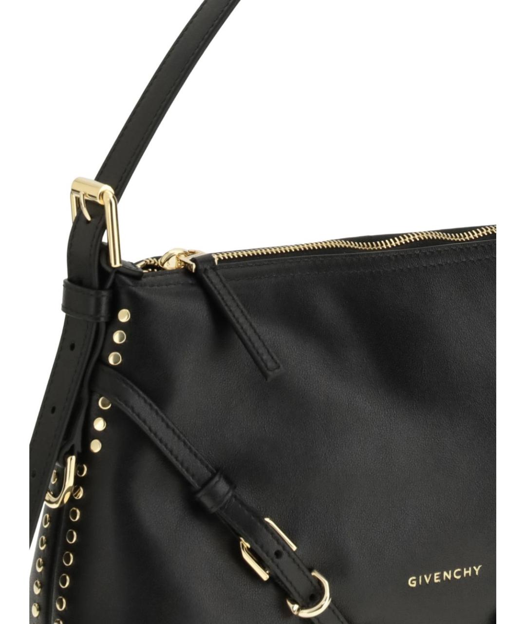 GIVENCHY Черная кожаная сумка через плечо, фото 3