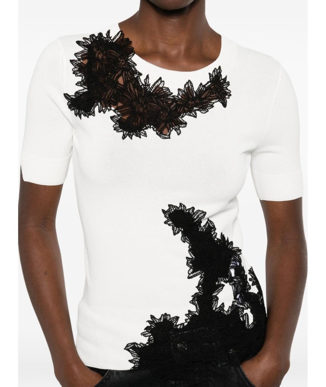 ERMANNO SCERVINO Белая вискозная футболка, фото 3