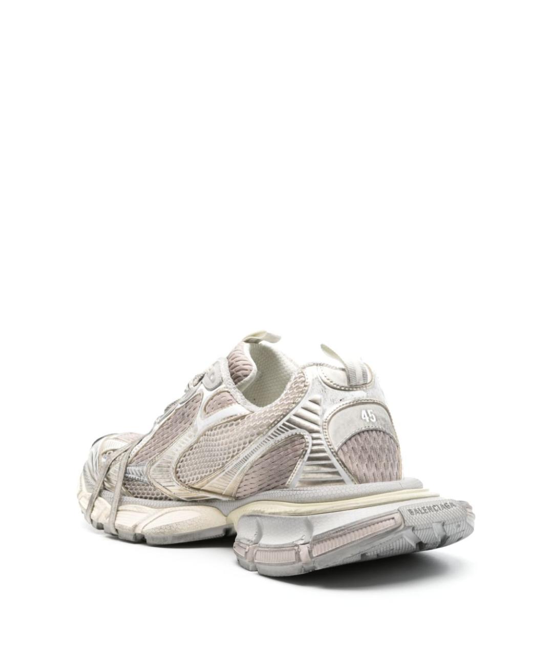 BALENCIAGA Бежевые синтетические низкие кроссовки / кеды, фото 2