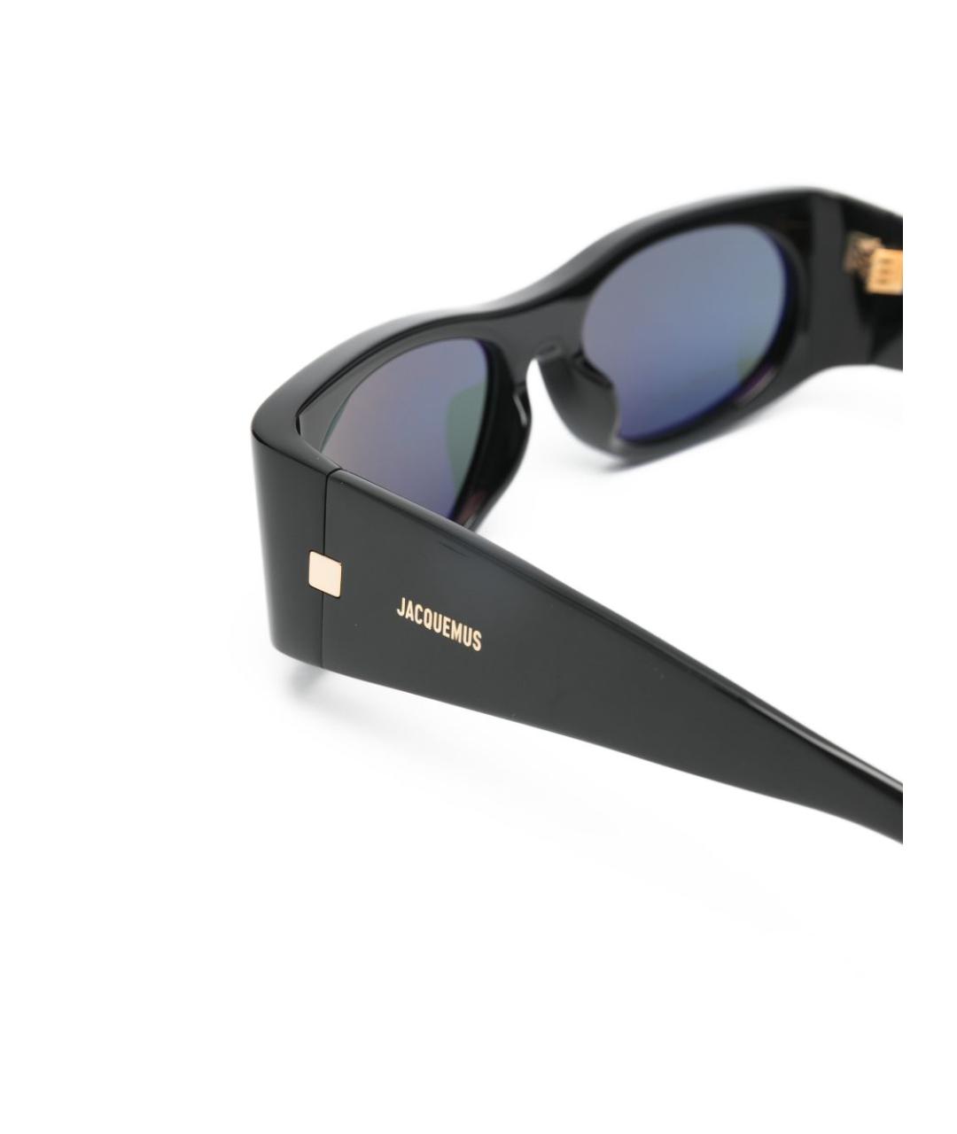 JACQUEMUS Черные пластиковые солнцезащитные очки, фото 3