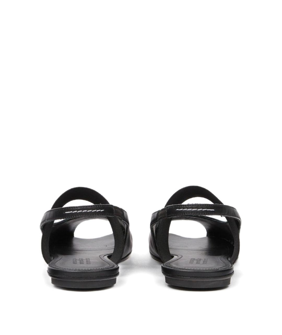 MM6 MAISON MARGIELA Черные кожаные балетки, фото 3