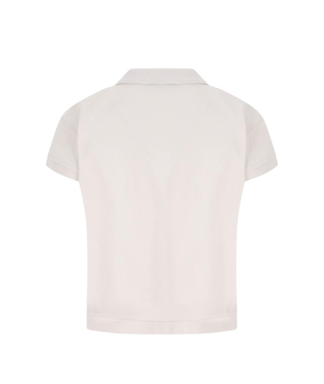 BALENCIAGA Белая хлопковая футболка, фото 2