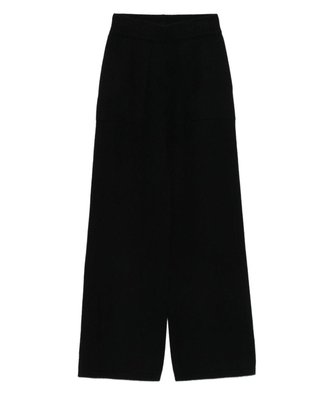 UMA WANG Черные шерстяные прямые брюки, фото 1