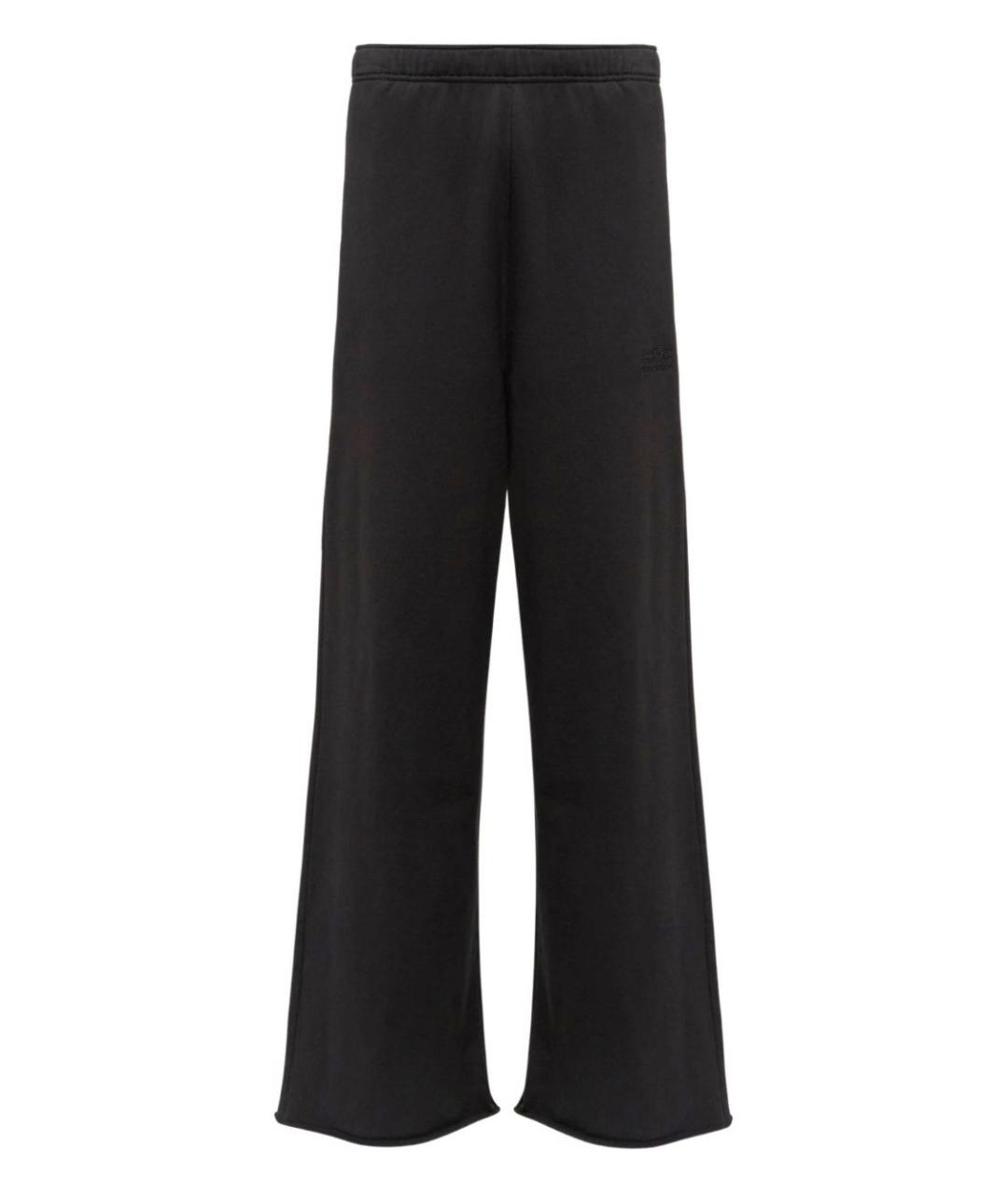 MM6 MAISON MARGIELA Черные хлопковые повседневные брюки, фото 1