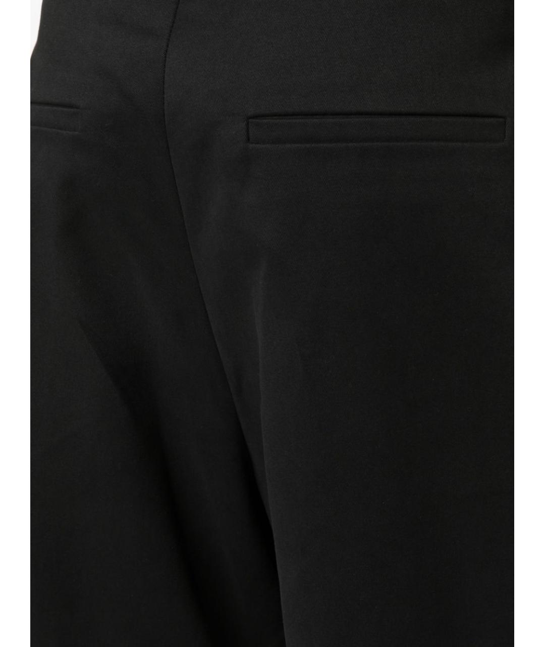 STUDIO NICHOLSON Черные хлопковые прямые брюки, фото 2