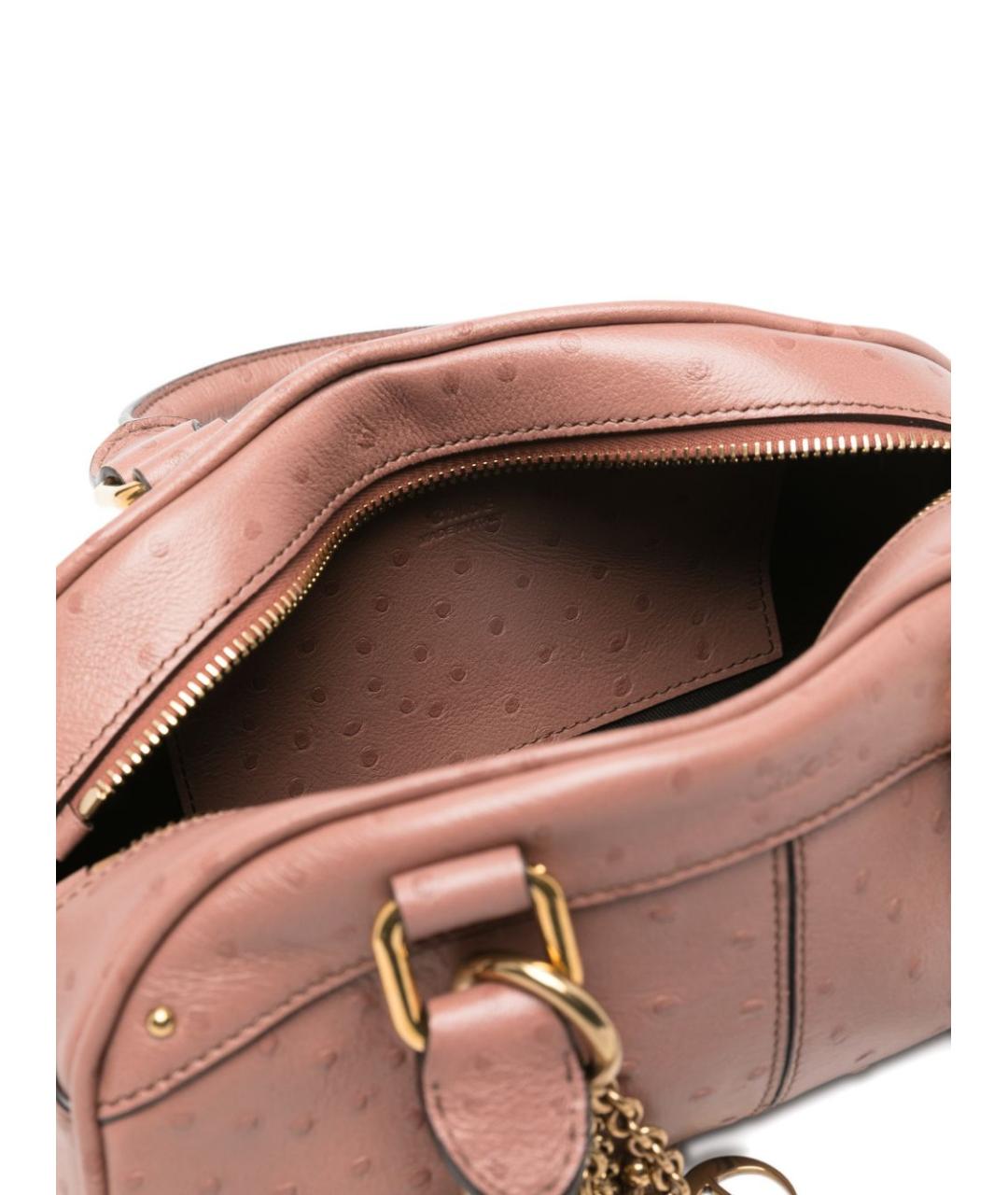 CHLOE Розовая кожаная сумка тоут, фото 3