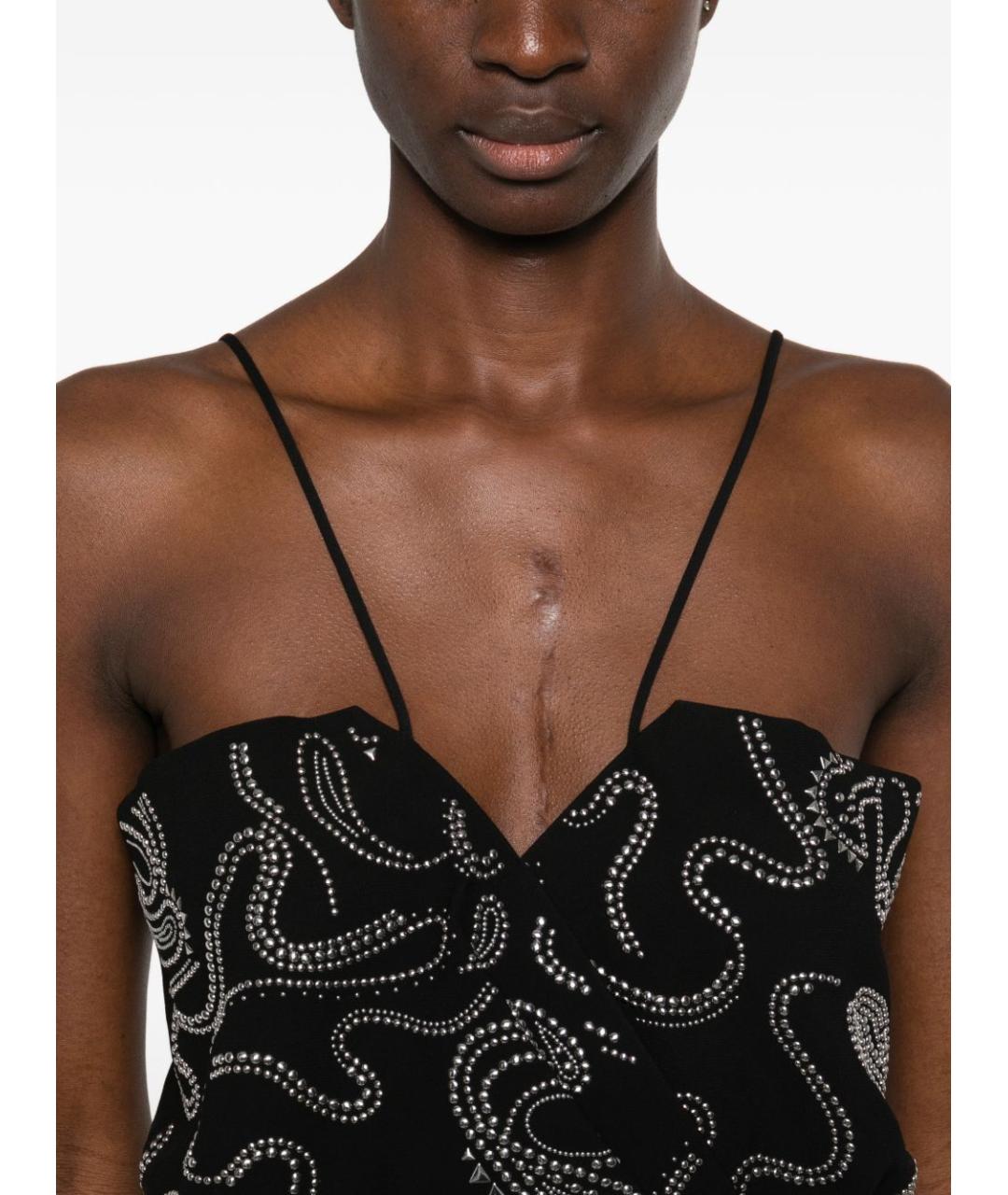 IRO Черная полиэстеровая майка, фото 4