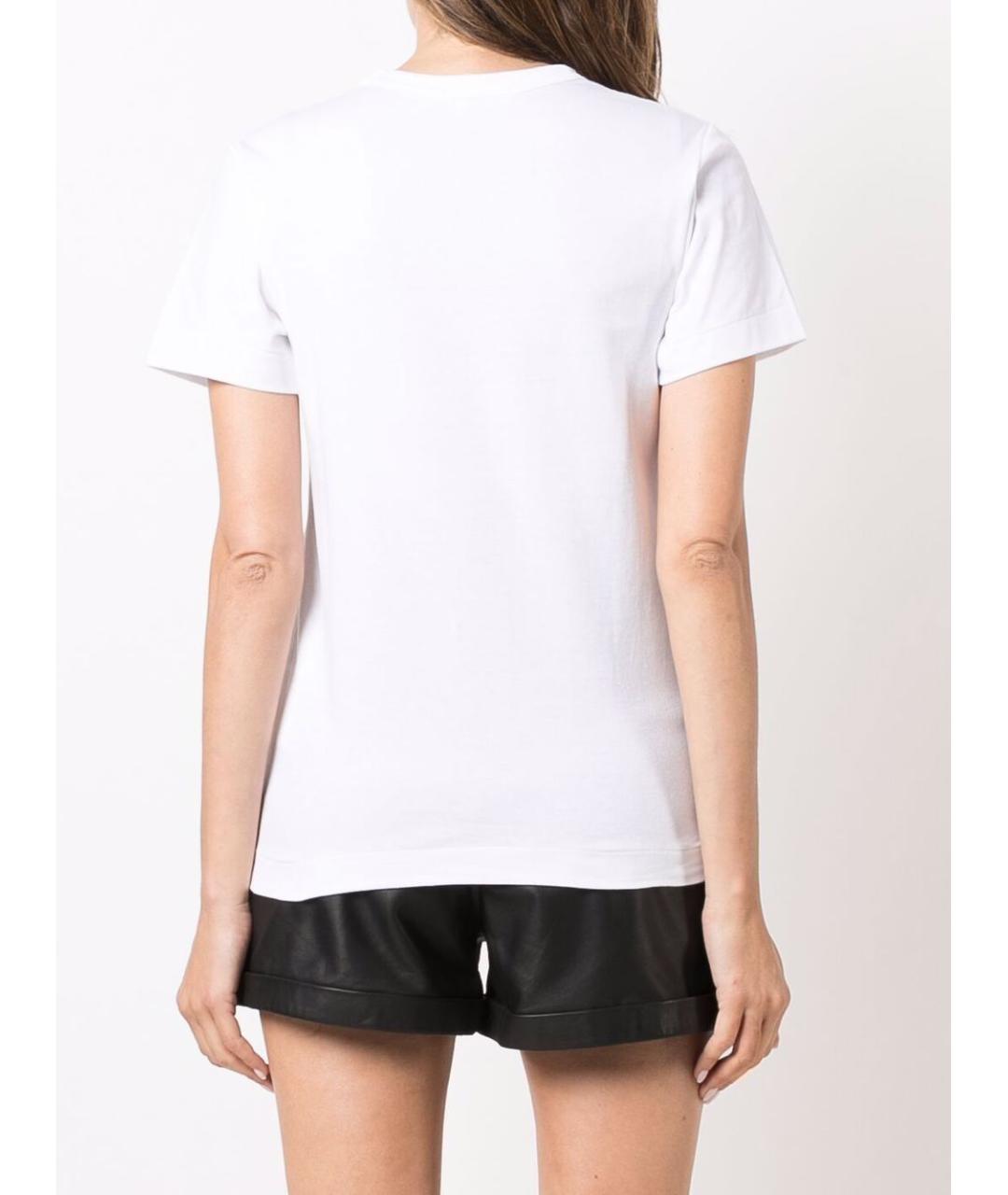 COMME DES GARÇONS Белая хлопковая футболка, фото 3