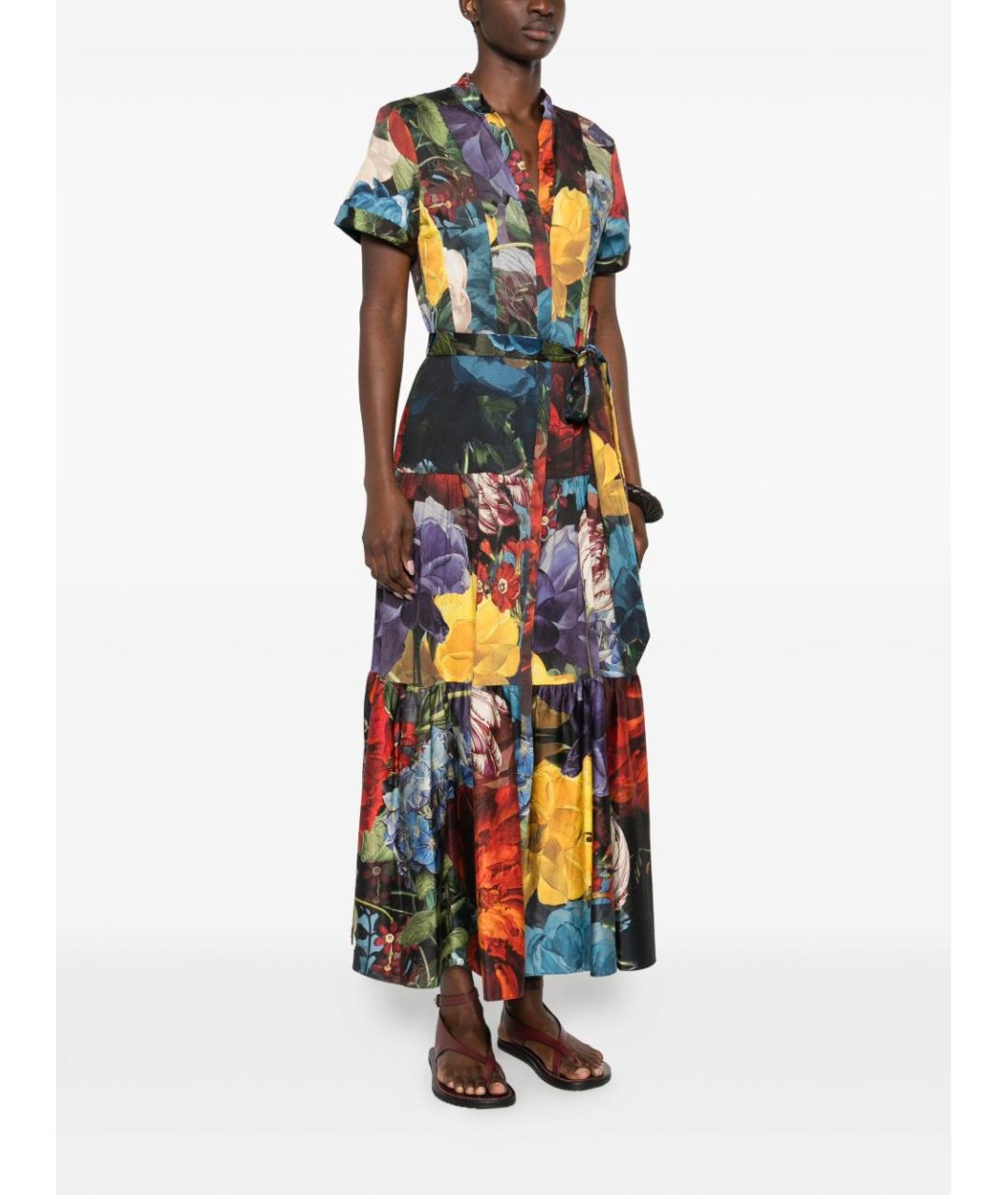 ALICE+OLIVIA Мульти хлопковое платье, фото 3