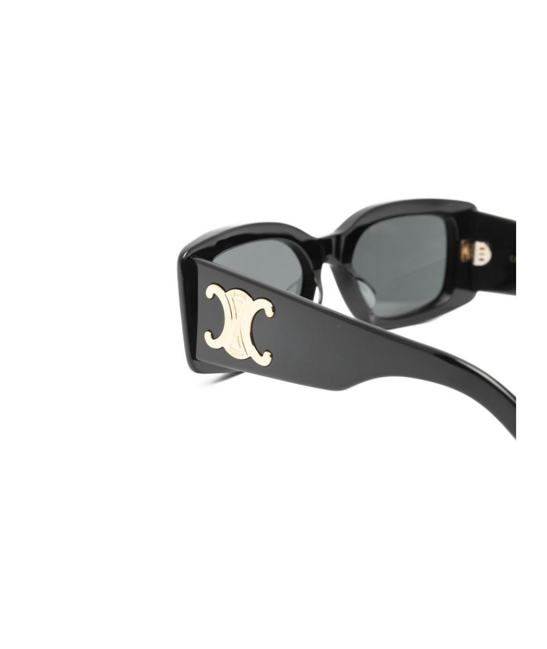 CELINE Черные пластиковые солнцезащитные очки, фото 3