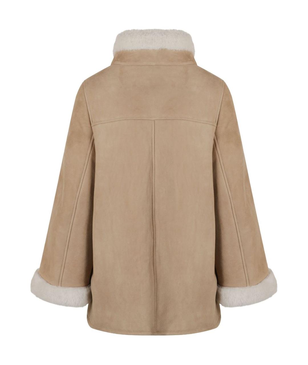 FAY Серая кожаная дубленка, фото 3