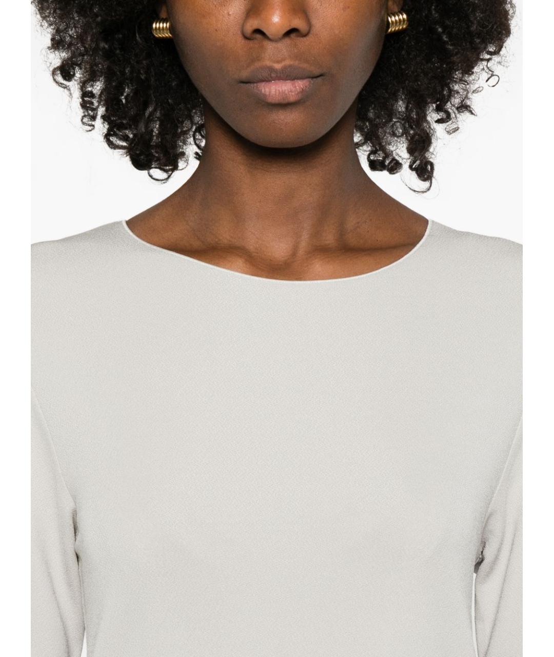 EMPORIO ARMANI Серое повседневное платье, фото 2