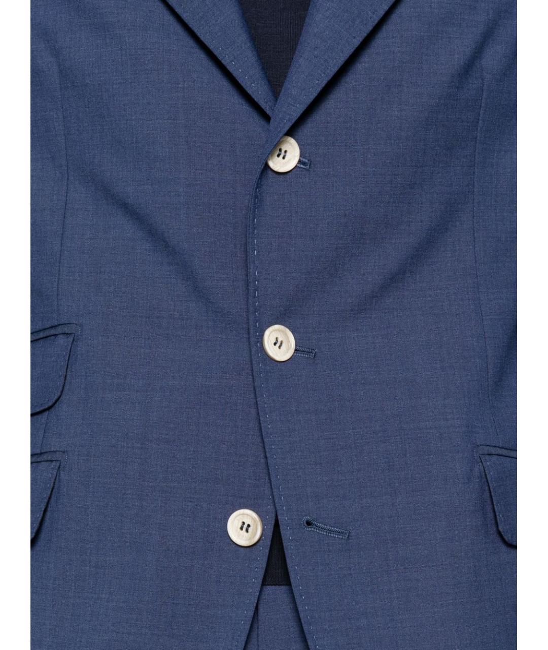 BRUNELLO CUCINELLI Синий классический костюм, фото 2