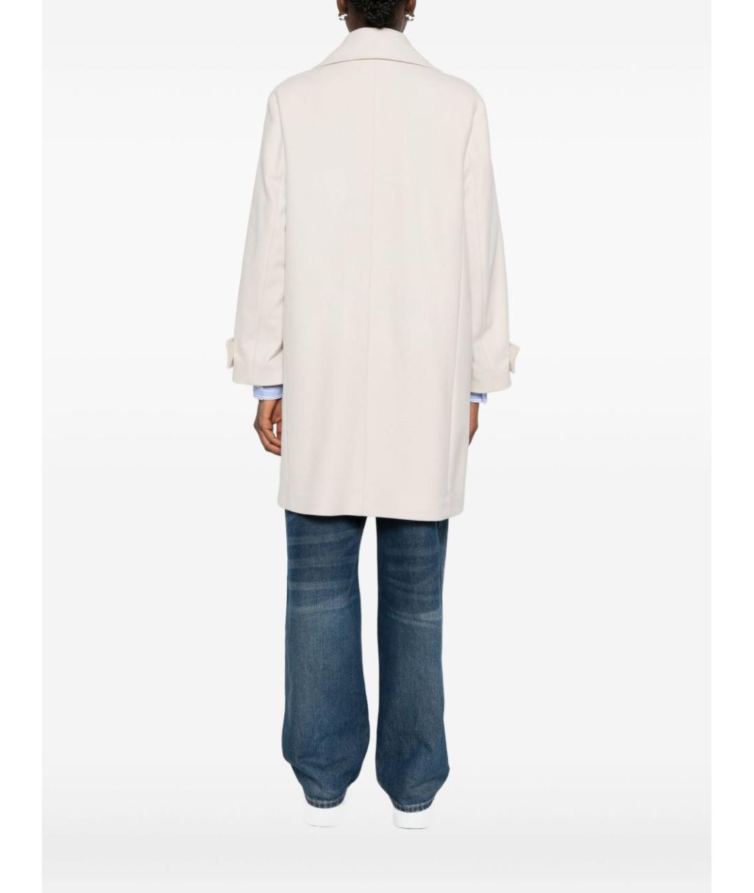 PAUL SMITH Белое шерстяное пальто, фото 3