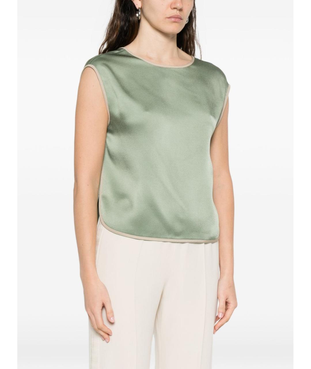 FORTE FORTE Зеленая блузы, фото 3