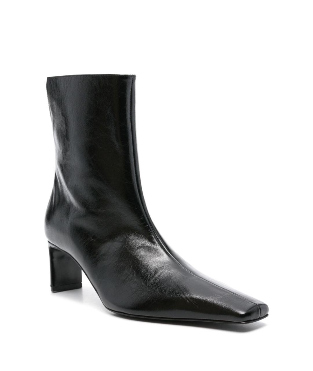 KHAITE Черные кожаные сапоги, фото 4