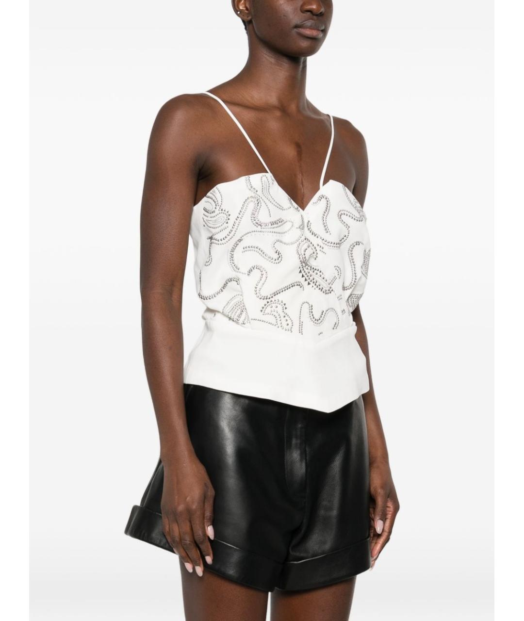 IRO Белая полиэстеровая майка, фото 5