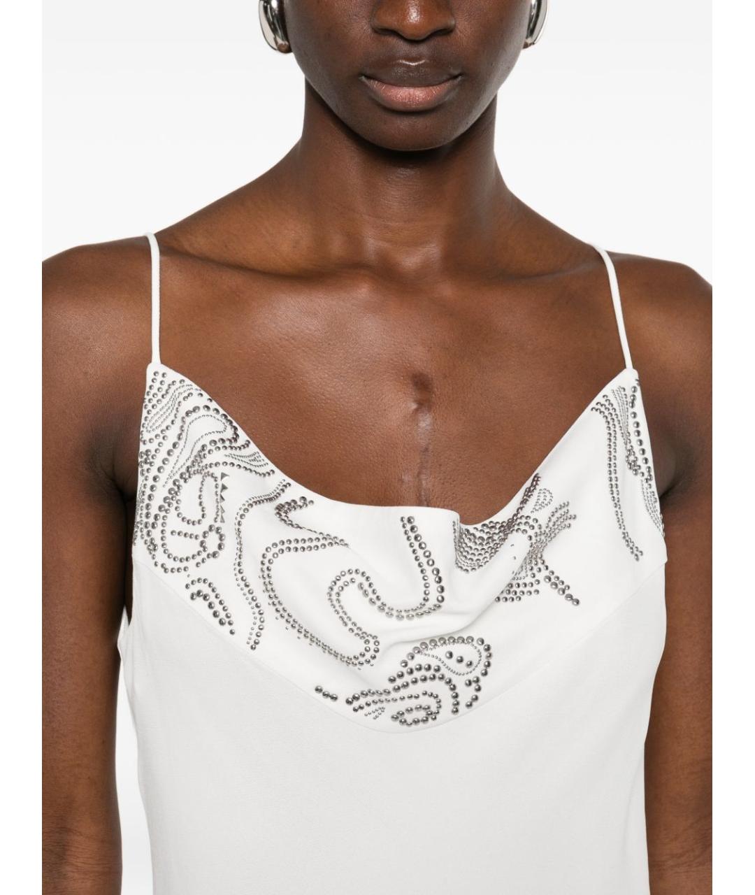 IRO Белое полиэстеровое платье, фото 5