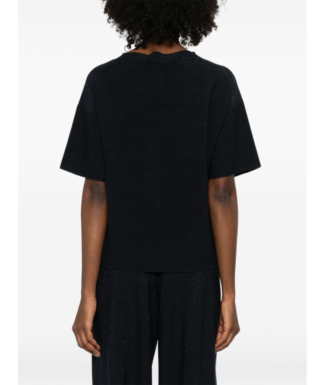 FABIANA FILIPPI Темно-синий шерстяной джемпер / свитер, фото 5