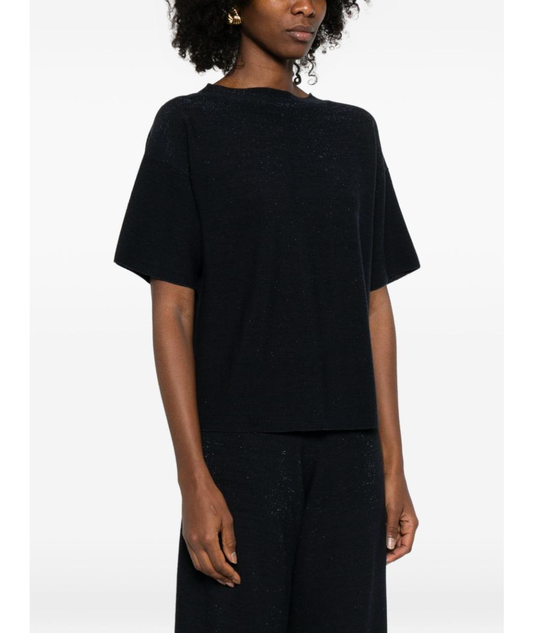 FABIANA FILIPPI Темно-синий шерстяной джемпер / свитер, фото 2