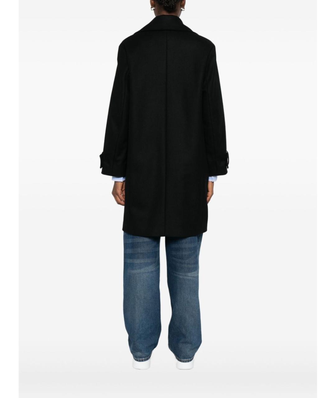 PAUL SMITH Черное шерстяное пальто, фото 5