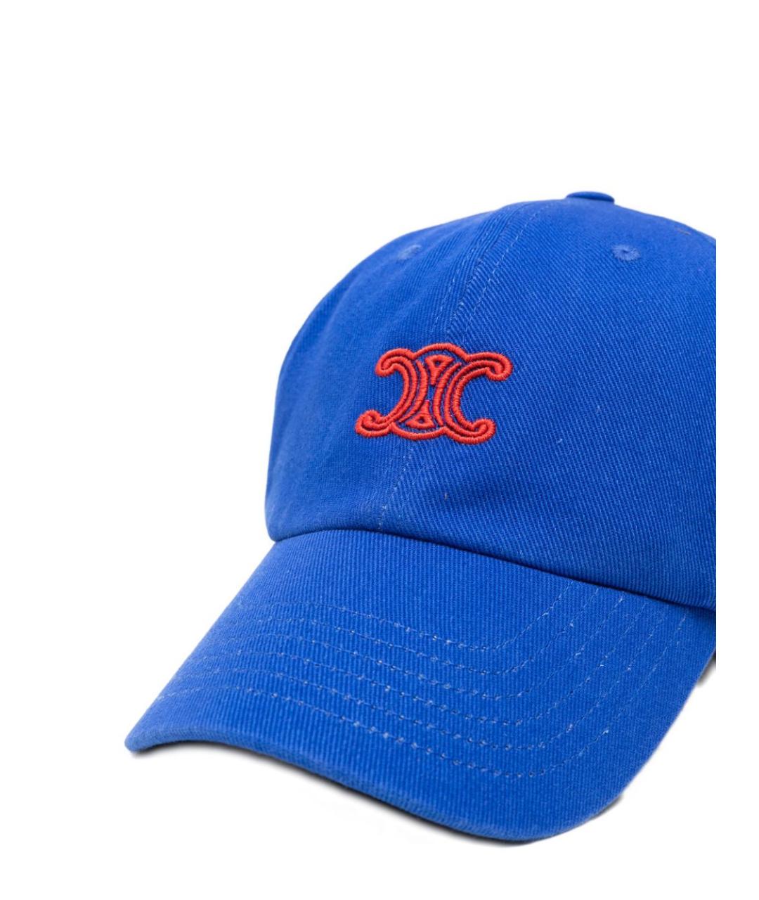 CELINE Синяя хлопковая кепка/бейсболка, фото 3