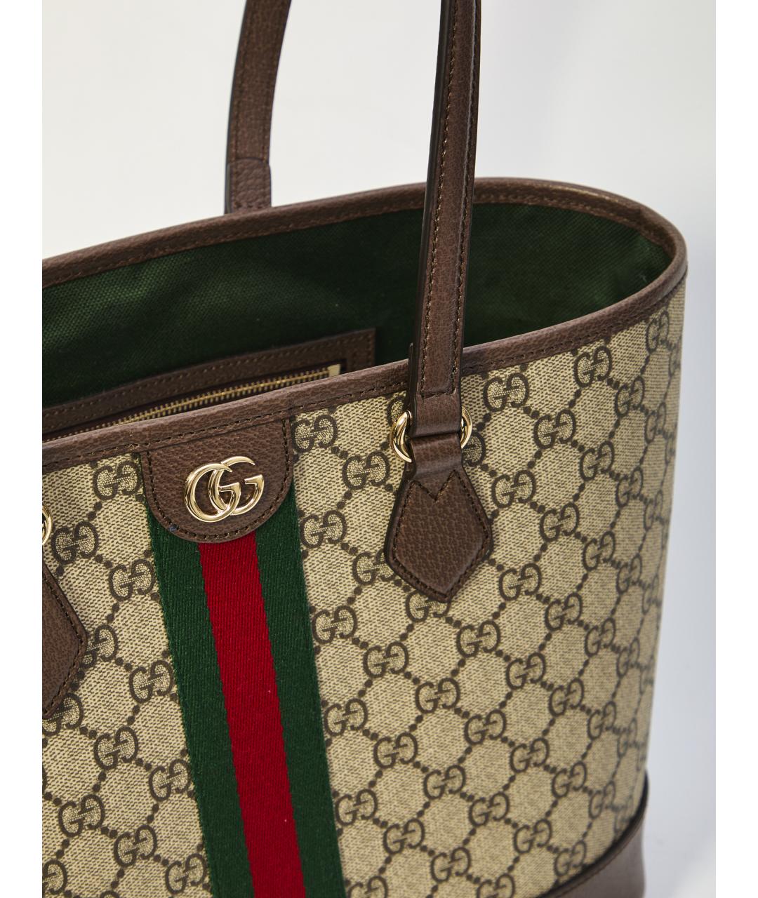 GUCCI Бежевая сумка тоут, фото 4