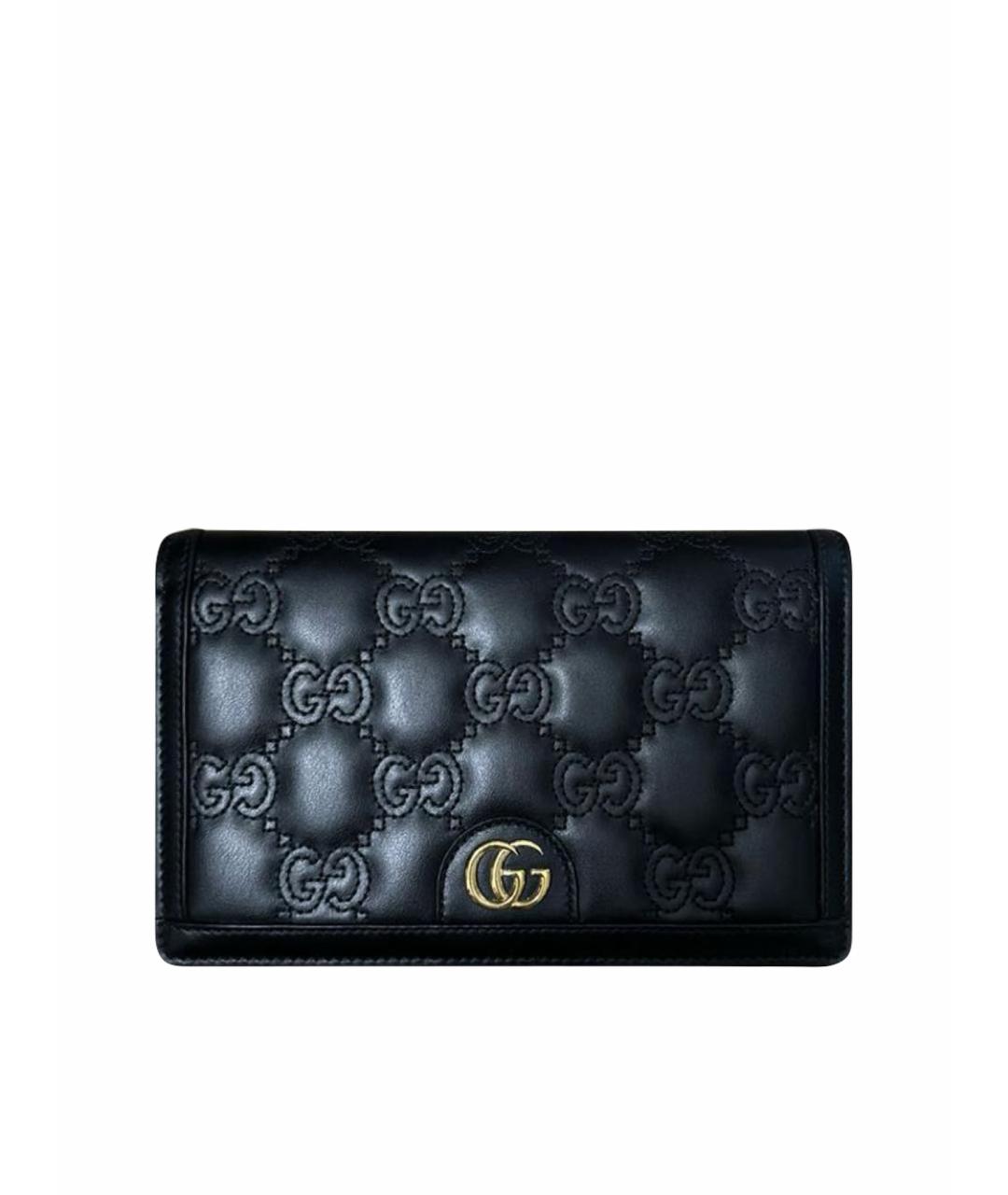 GUCCI Черная кожаная сумка через плечо, фото 1