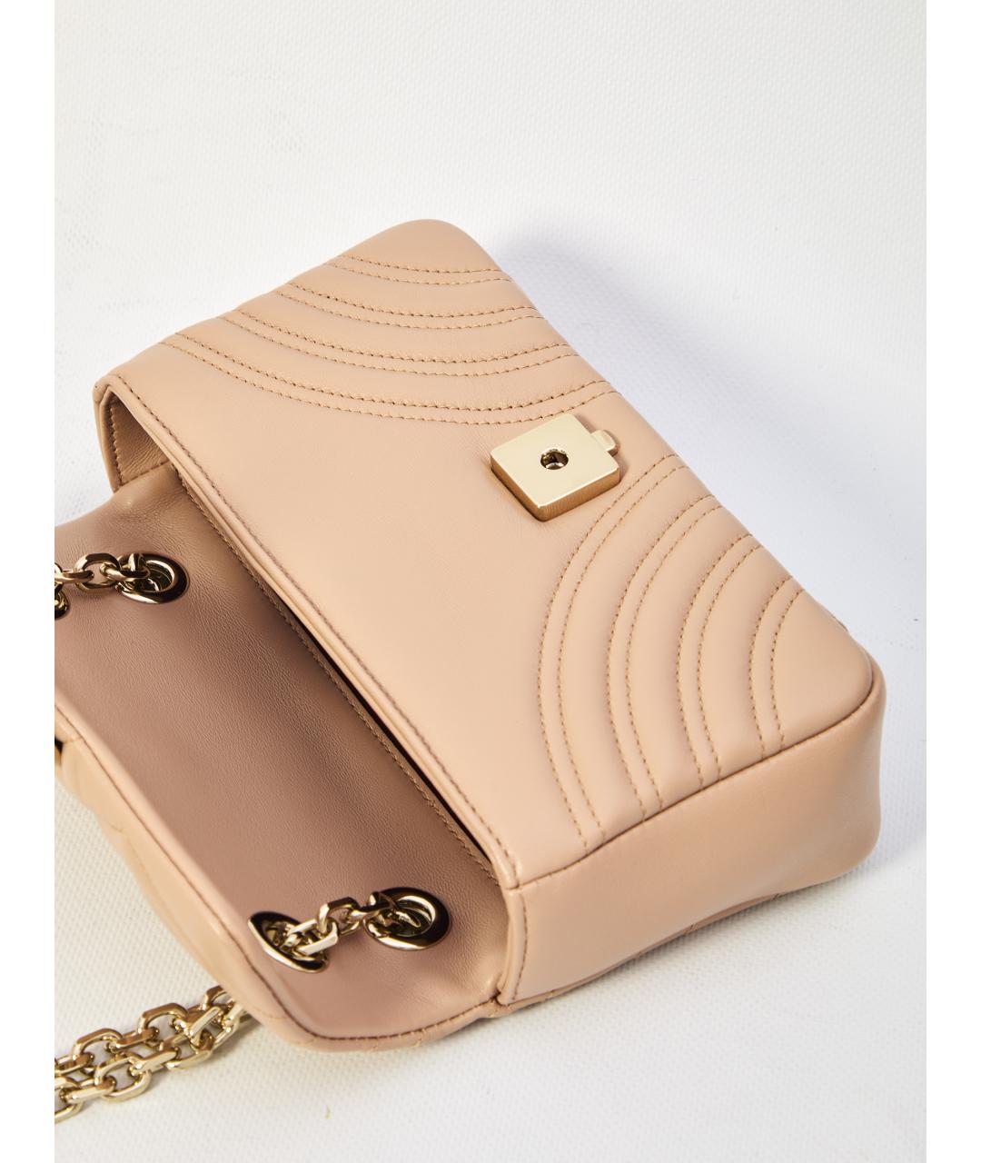 GUCCI Розовая кожаная сумка через плечо, фото 4