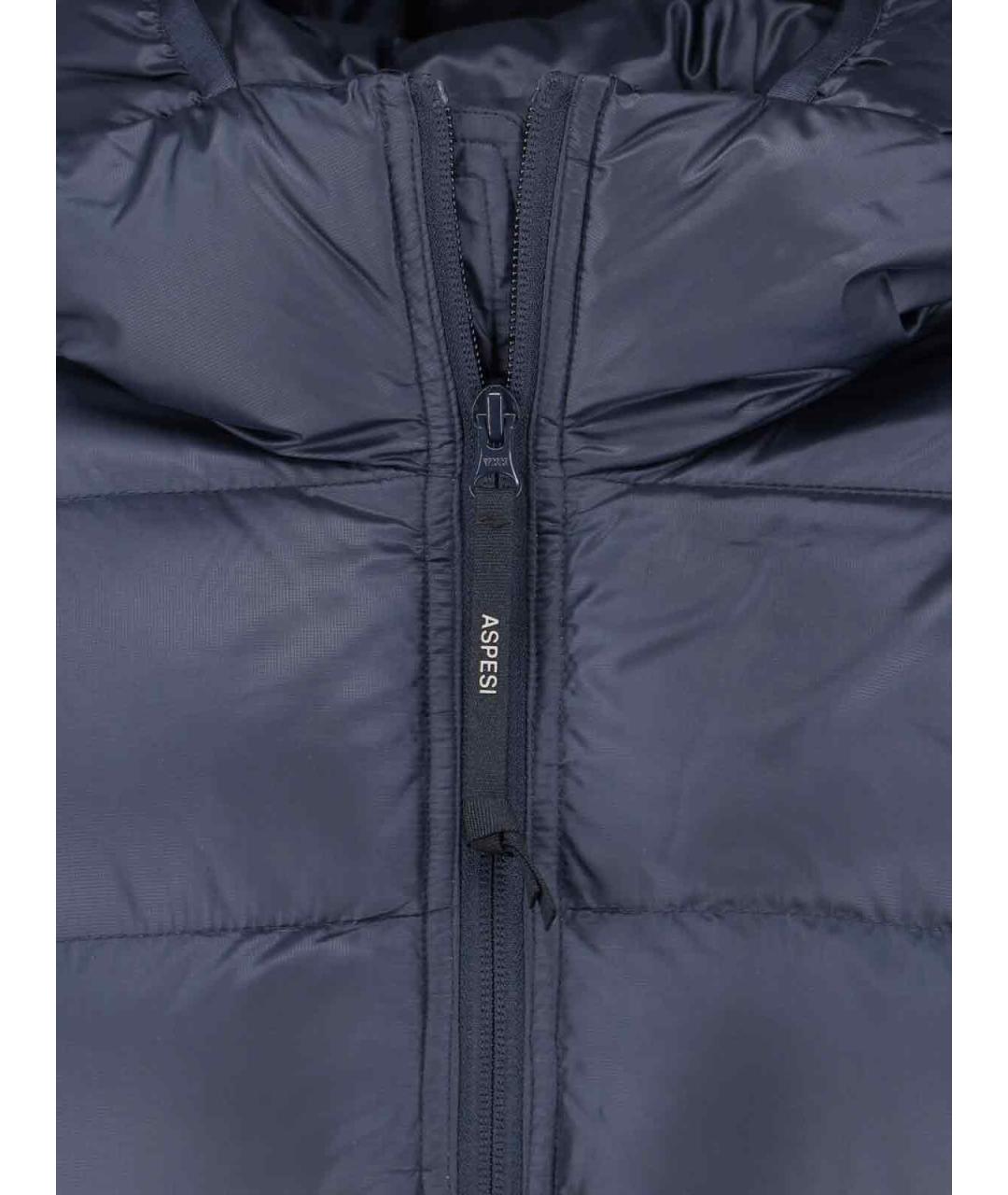 ASPESI Синий полиэстеровый пуховик, фото 4