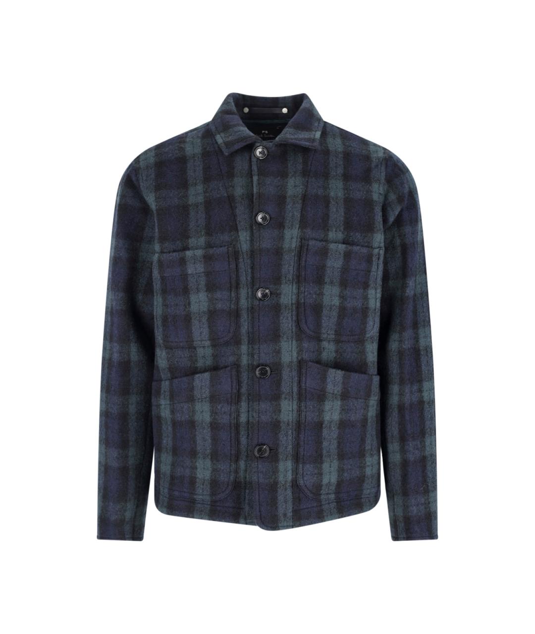 PAUL SMITH Зеленая шерстяная куртка, фото 1