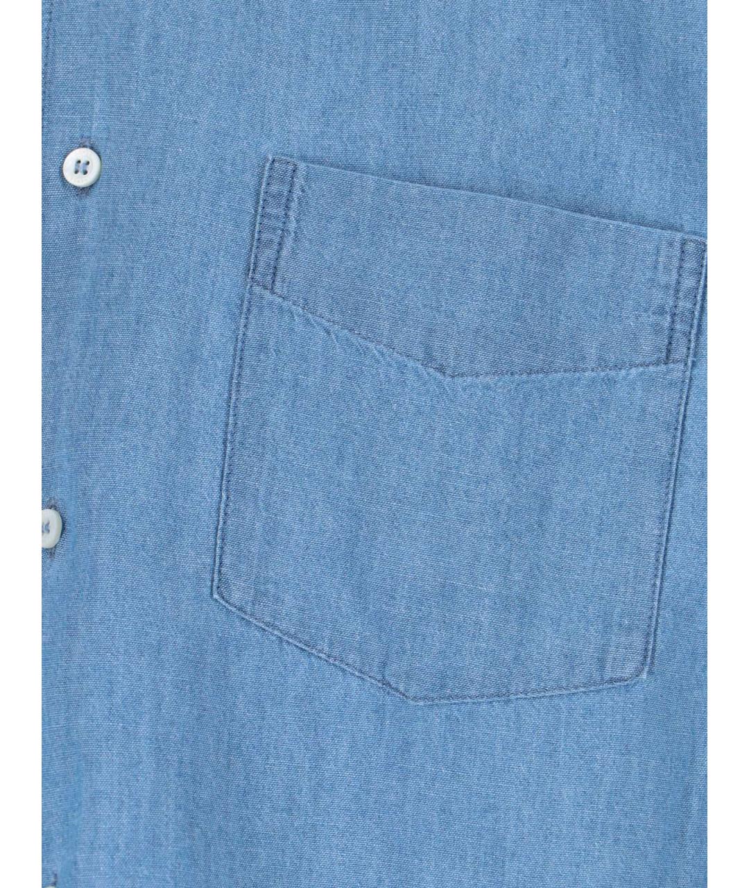 ASPESI Синяя хлопковая кэжуал рубашка, фото 3