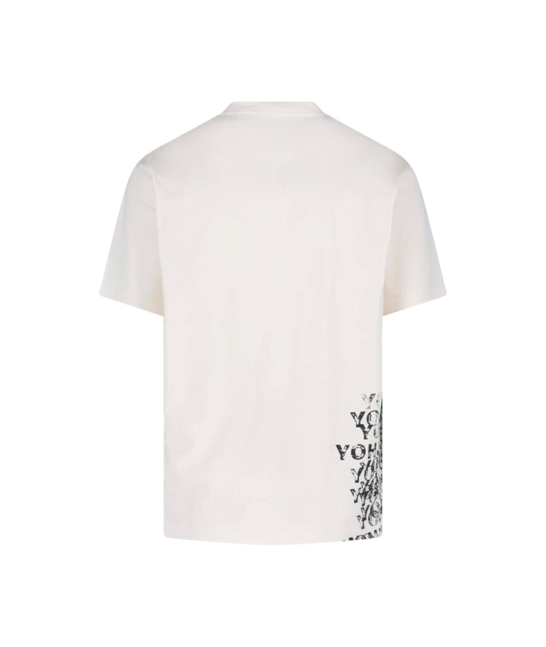 Y-3 Белая хлопковая футболка, фото 2
