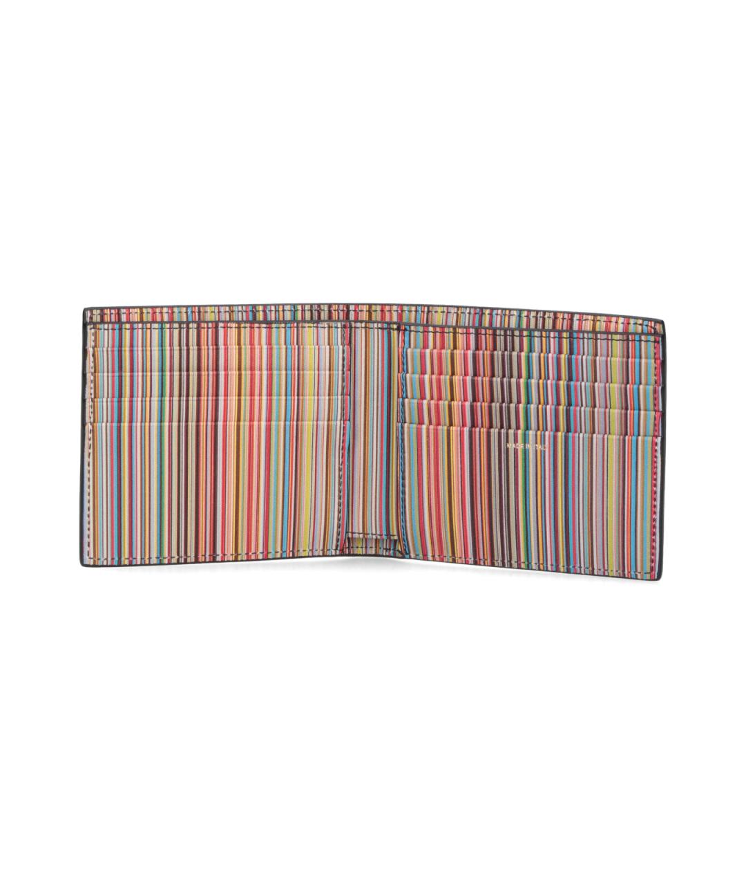 PAUL SMITH Черный кожаный кошелек, фото 2