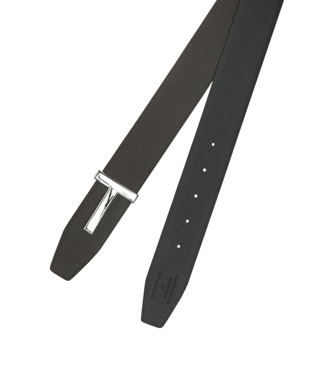 TOM FORD Коричневый кожаный ремень, фото 3