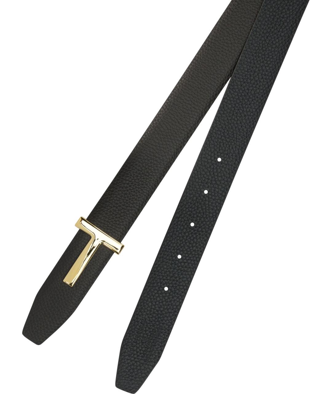 TOM FORD Коричневый кожаный ремень, фото 3