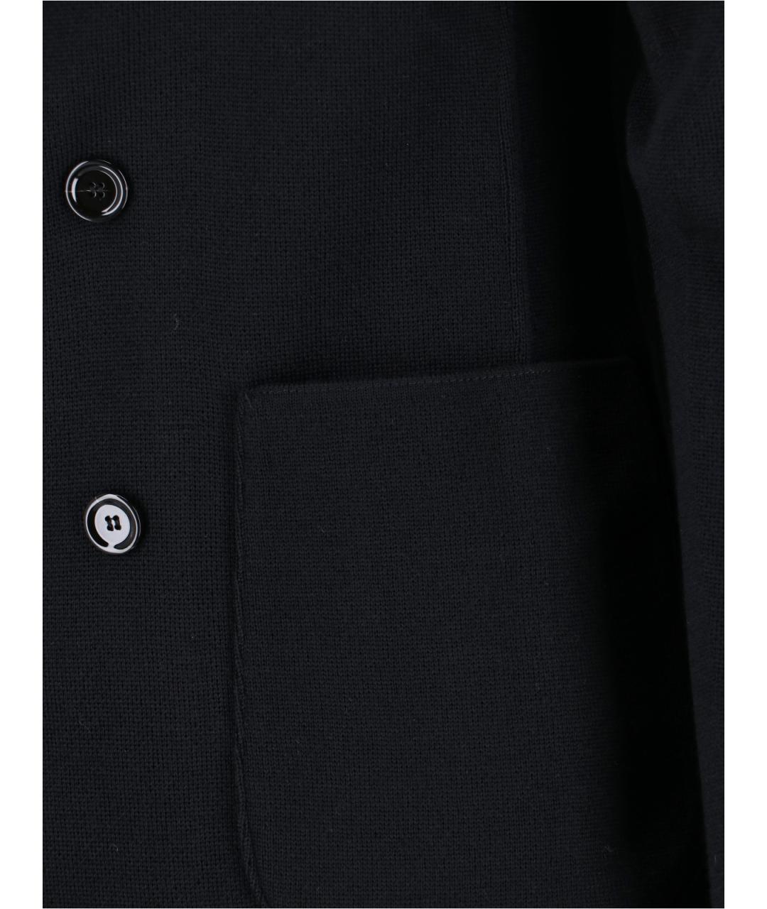 LARDINI Черный шерстяной пиджак, фото 3