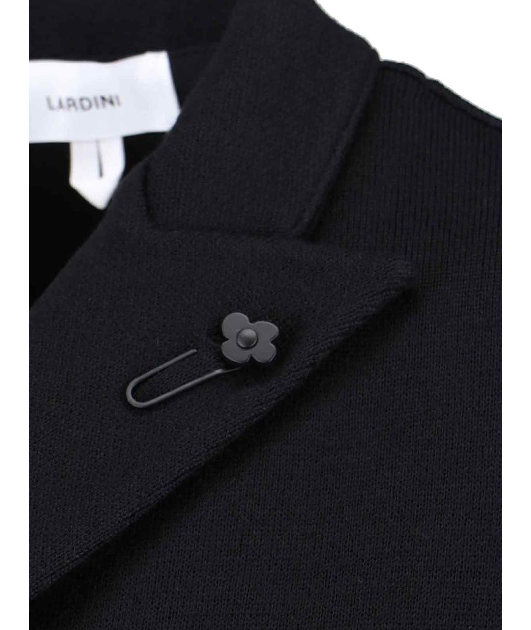 LARDINI Черный шерстяной пиджак, фото 5