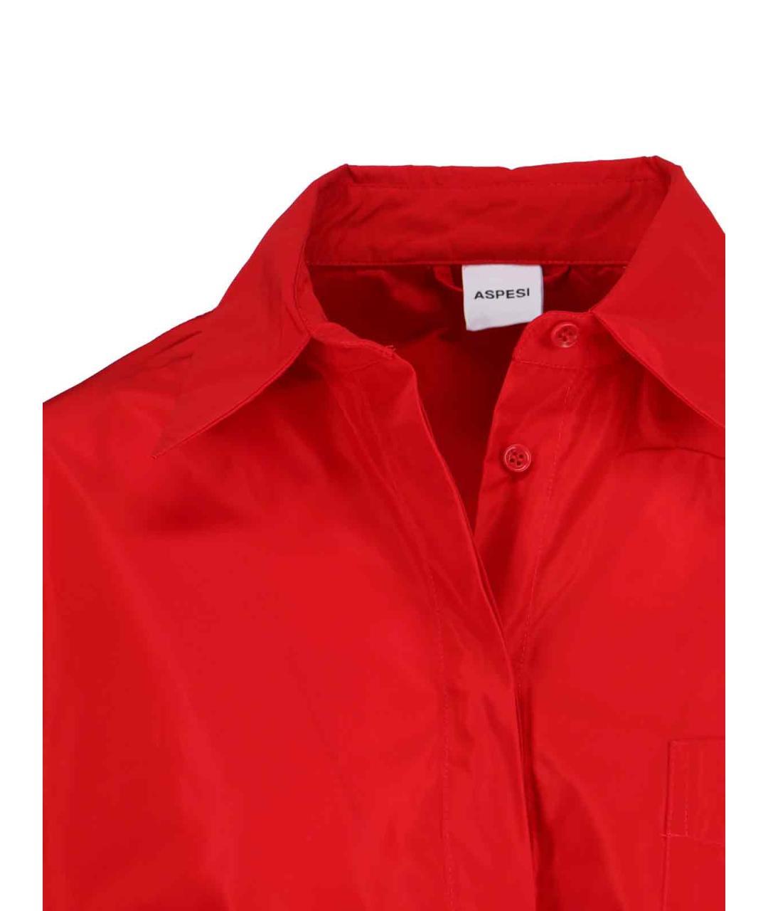 ASPESI Красная полиэстеровая рубашка, фото 3
