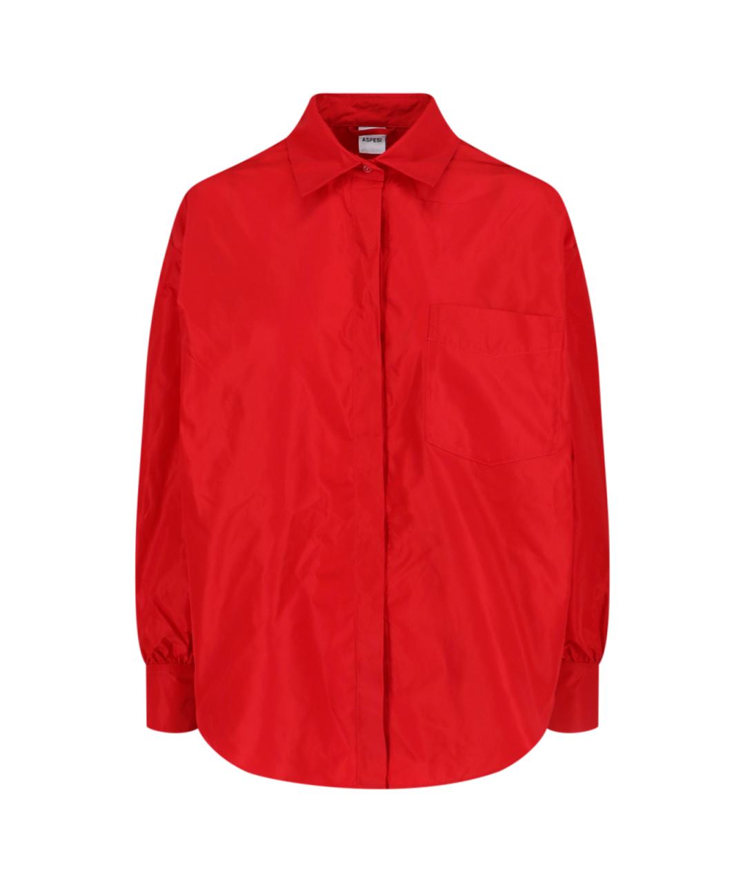 ASPESI Красная полиэстеровая рубашка, фото 1