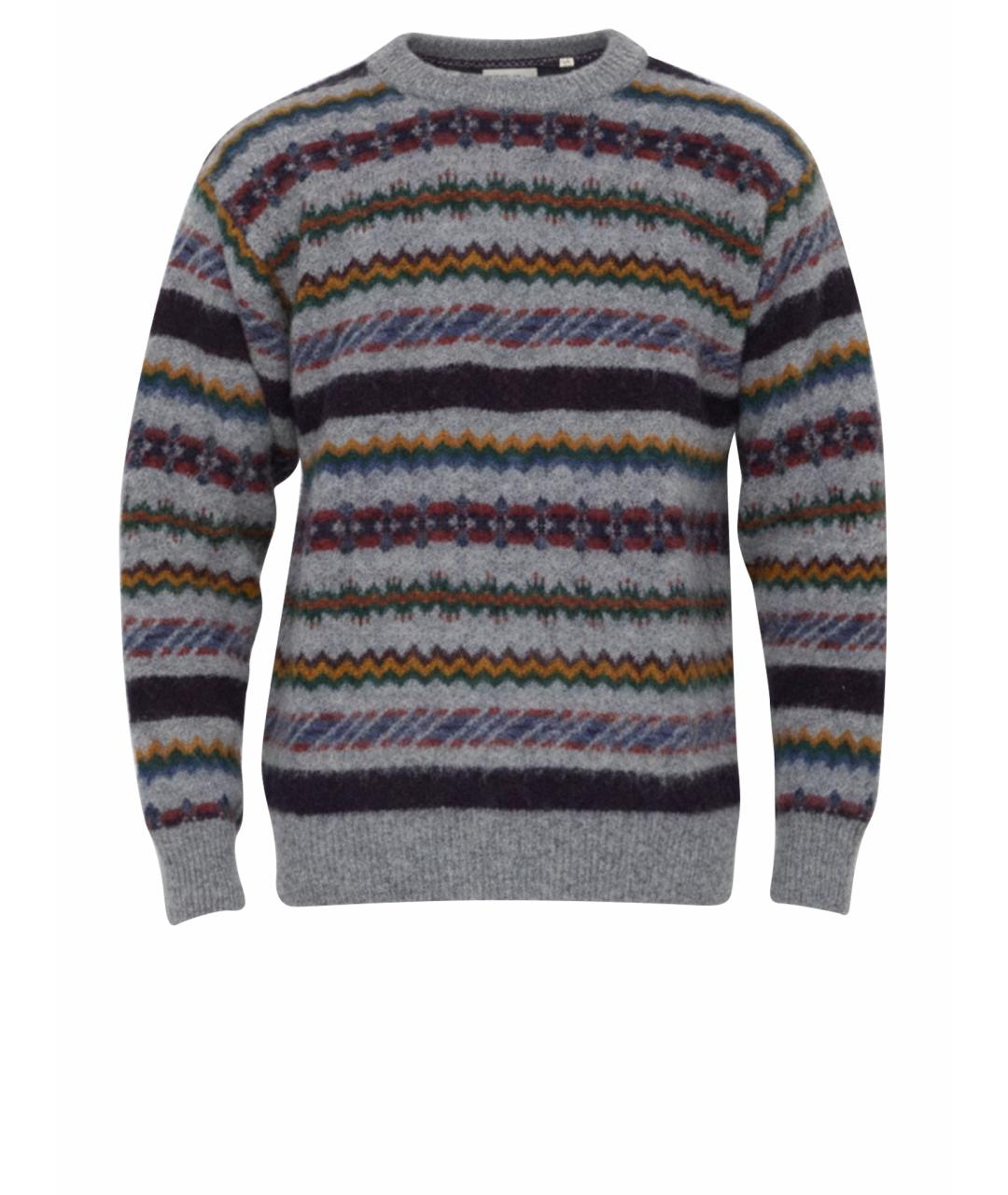 HOWLIN Серый шерстяной джемпер / свитер, фото 1