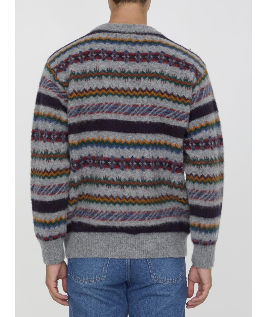 HOWLIN Серый шерстяной джемпер / свитер, фото 4