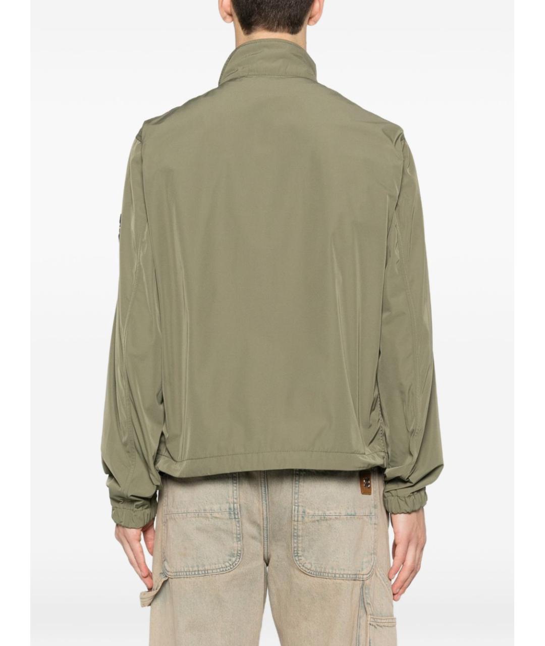 STONE ISLAND Зеленая полиэстеровая куртка, фото 2