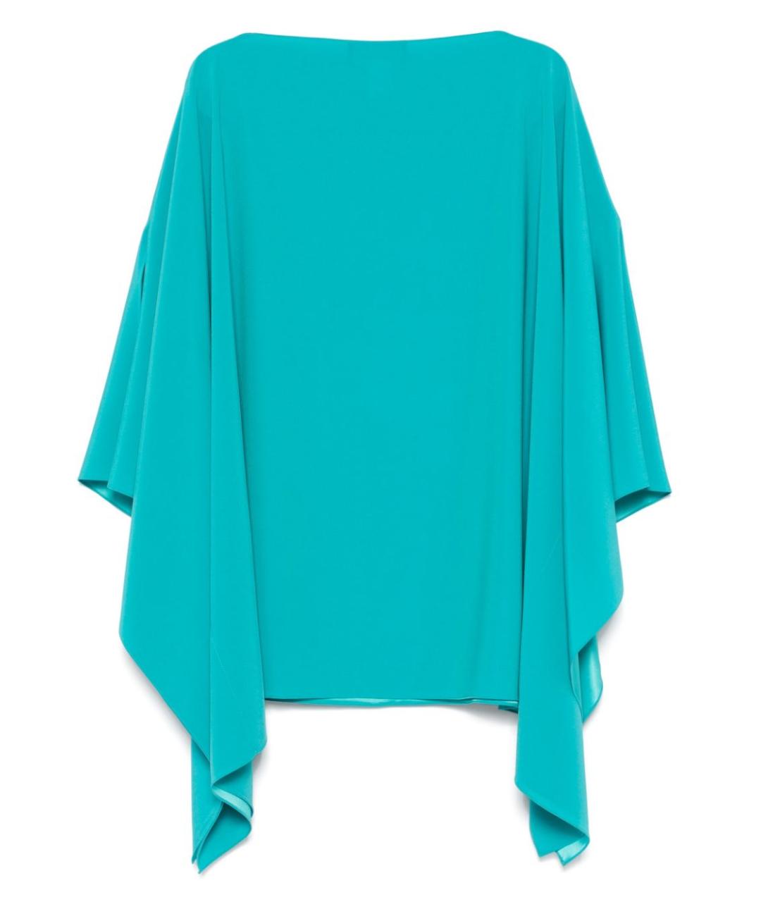 GIANLUCA CAPANNOLO Бирюзовая ацетатная блузы, фото 2
